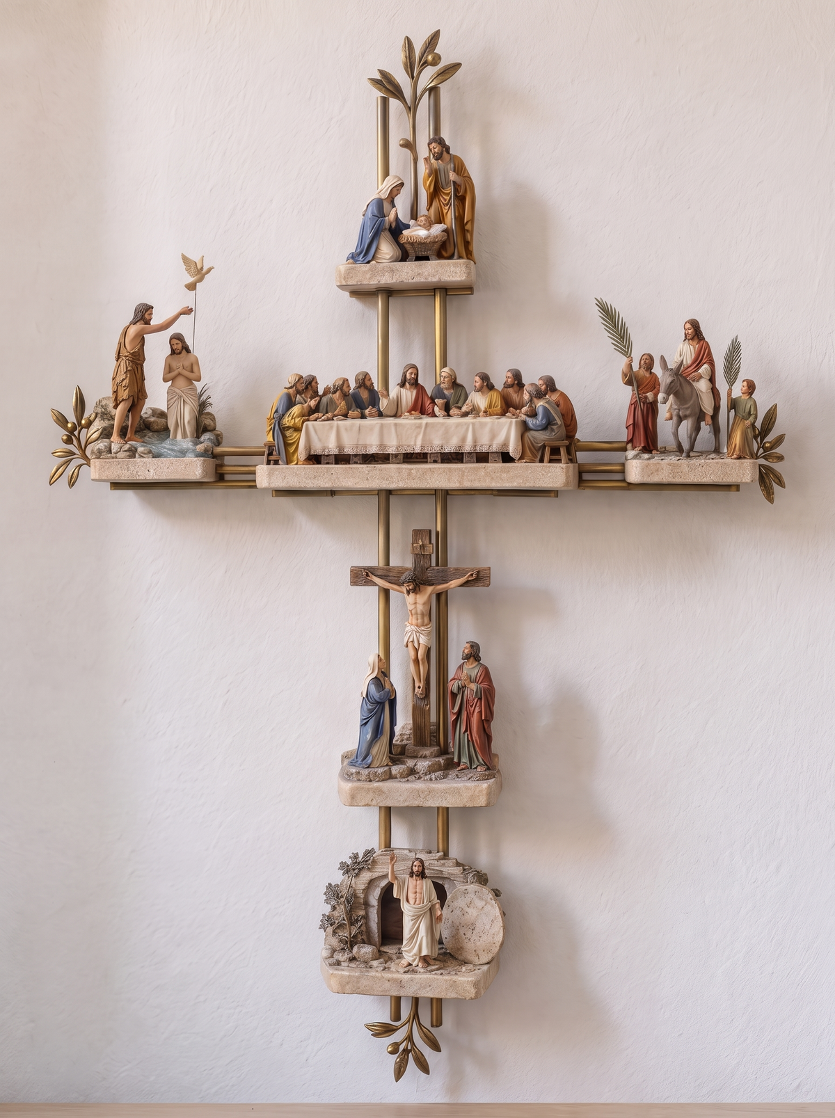 Faithkeeper Illuminated Gospel Cross